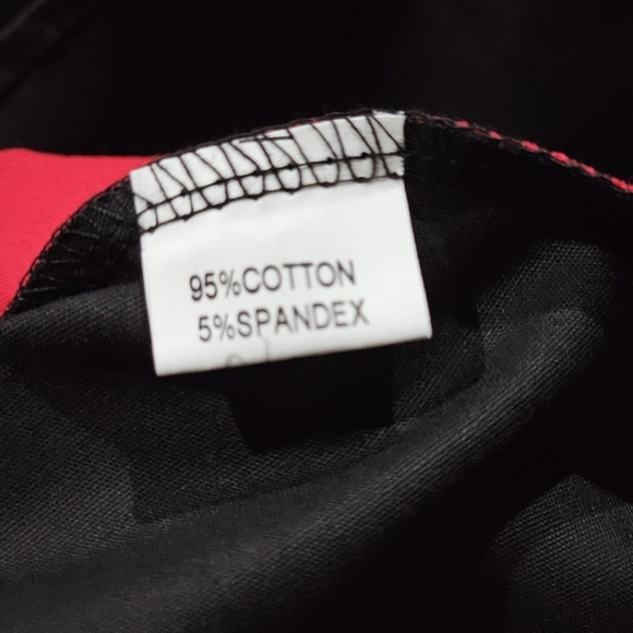 Pinup ✦ Fit & Flare Dress M ✦ Red Collar Bow Bust Open Back Stretch Retro NWT - Picture 13 of 17